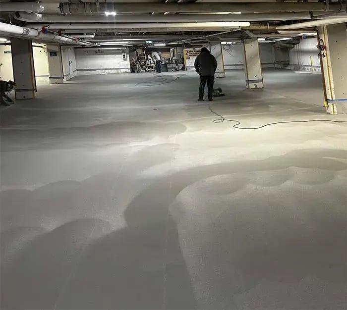 banff parkade restoration during 1