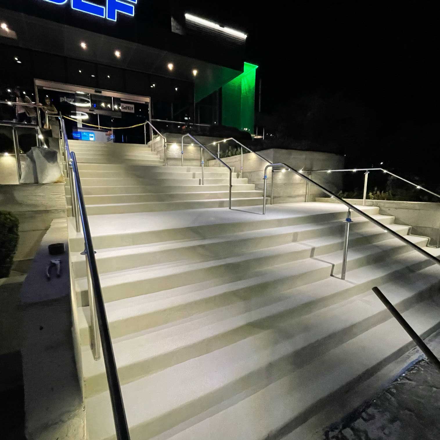 Top Golf Stairs Night