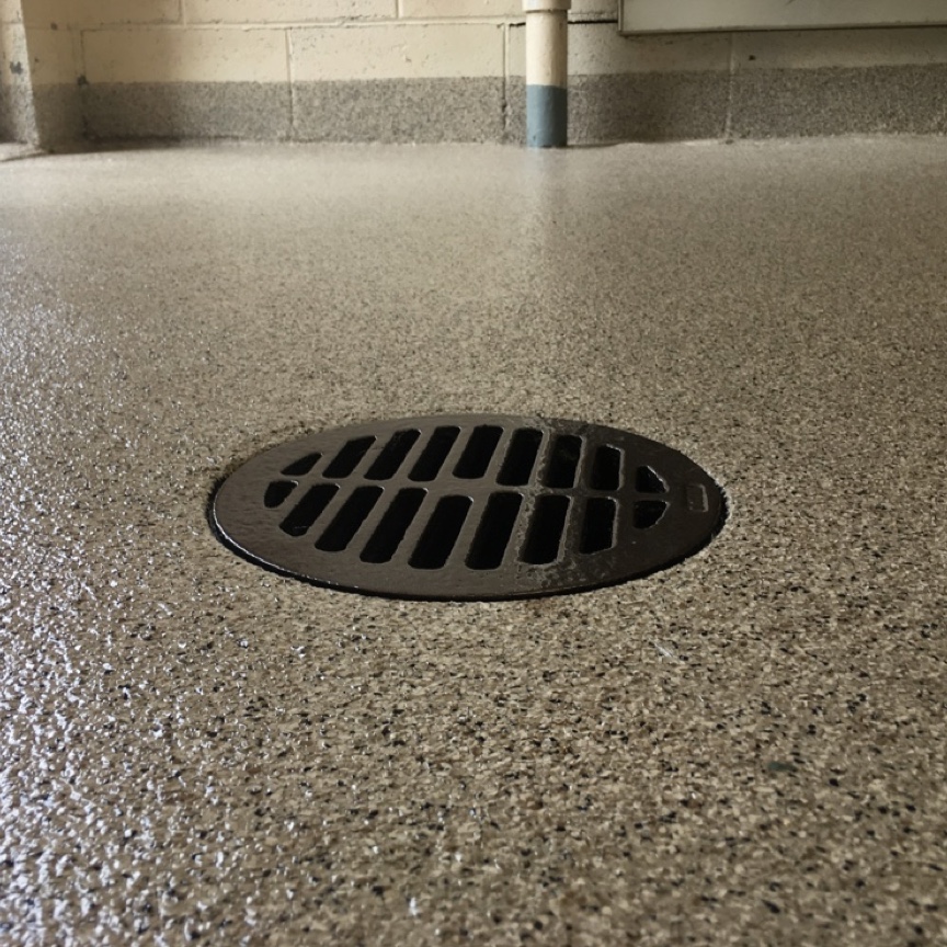 Drain in Floor Coating