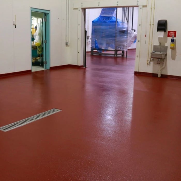 Resinwerks Bio-Cem Floor Coating in Cooler