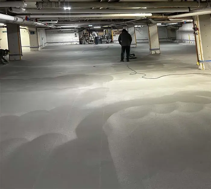 banff parkade restoration during 1