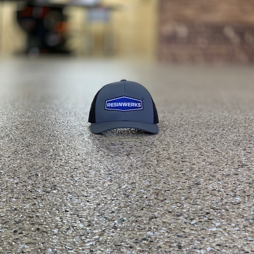 Resinwerks Hat on Polyaspartic Floor